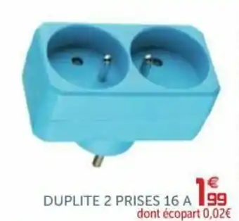Gifi Duplite 2 prises 16 A offre