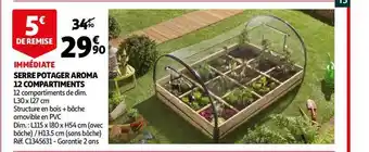 Auchan Serre Potager Aroma 12 Compartiments offre