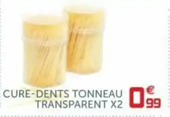 Gifi Cure-dents tonneau transparent X2 offre