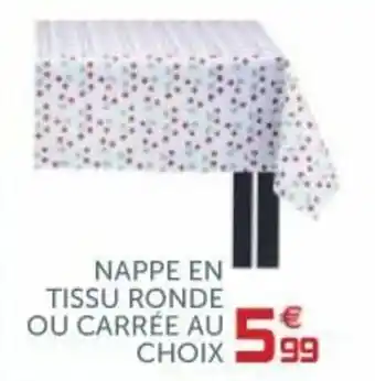 Nappe en tissu ronde