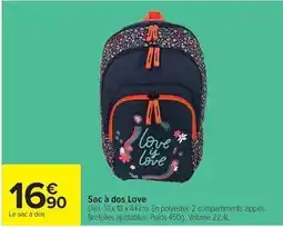 Carrefour Dim - sac à dos love offre