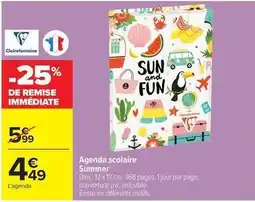 Carrefour Clairefontaine - agenda scolaire offre