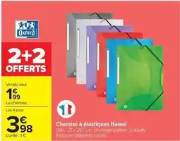 Carrefour Oxford - chemise a elastiques offre