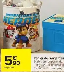 Carrefour Panier de rangement offre