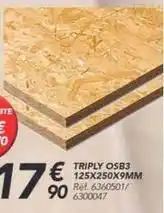 Les Briconautes Triply osb3 125x250x9mm offre