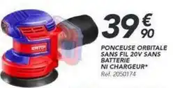 Les Briconautes Ponceuse orbitale sans fil 20v sans batterie ni chargeur offre