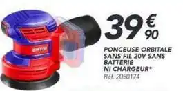 Ponceuse orbitale sans fil 20v sans batterie ni chargeur