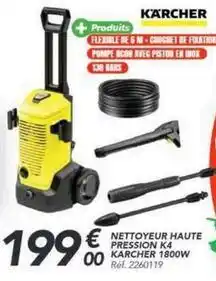 Les Briconautes Nettoyeur haute pression k4 karcher 1800w offre