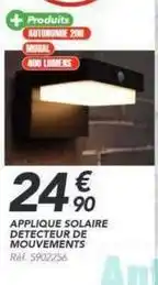 Les Briconautes Applique solaire detecteur de mouvements offre