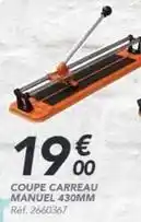 Les Briconautes Coupe carreau manuel offre