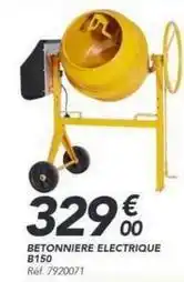 Les Briconautes Betonniere electrique b150 offre