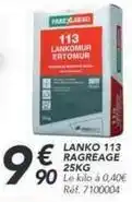 Les Briconautes Lanko 113 ragreage offre