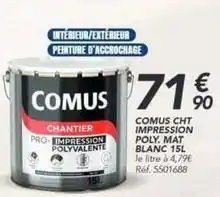 Les Briconautes Comus - cht impression poly. mat blanc 15l offre