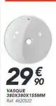 Les Briconautes Vasque 380x380x 155mm offre