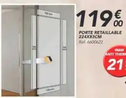 Les Briconautes Porte retaillable offre