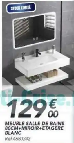 Les Briconautes MEUBLE SALLE DE BAINS BLANC offre