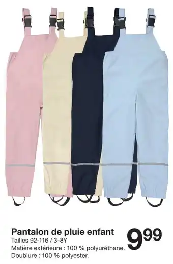 Pantalon de pluie enfant