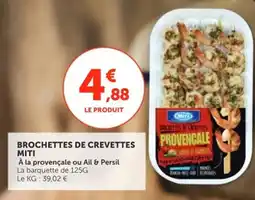 Utile MITI BROCHETTES DE CREVETTES offre