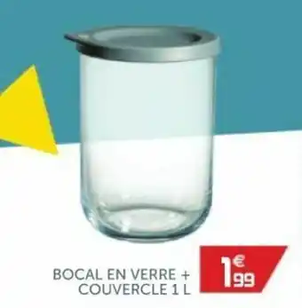Gifi Bocal en verre + couvercle 1 L offre