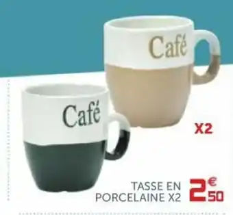 Gifi Tasse en porcelaine X2 offre