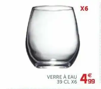 Gifi Verre à eau 39 cl X6 offre