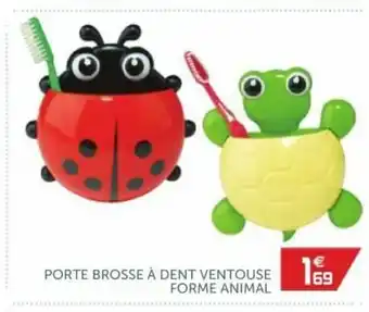 Gifi Porte brosse à dents ventouse forme animal offre