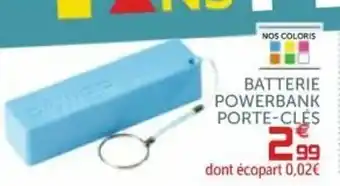 Batterie powerbank porte-clés