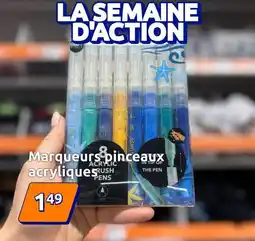 Action Marqueurs pinceaux acryliques offre