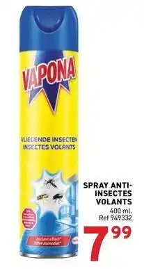 Trafic Vapona - spray anti-insectes volants offre