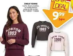 Trafic Sweat femme offre