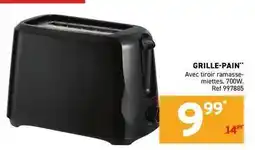 Trafic Grille-pain offre
