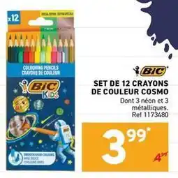 Trafic Bic - set de 12 crayons de couleur cosmo offre