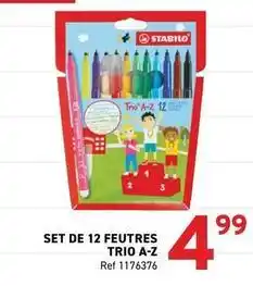 Trafic Stabilo - set de 12 feutres offre