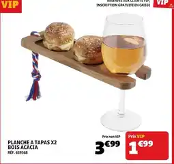 GiFi Planche a tapas x2 bois acacia offre