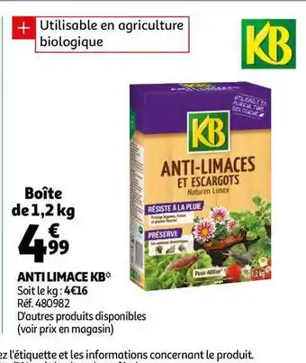 Auchan Anti Limace Kb offre