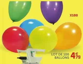 Gifi Lot de 100 Ballons offre