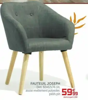 Gifi Fauteuil Joseph offre