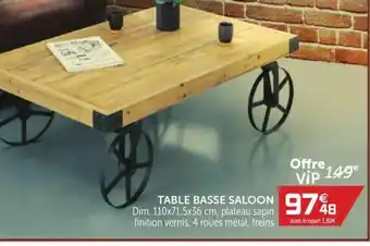 Table Basse Saloon