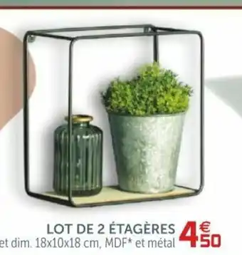 Gifi Lot de 2 Étagères offre