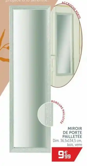 Gifi Miroir de Porte Pailletée offre