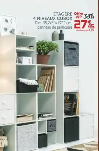 Gifi Étagère 4 Niveaux Cubox offre