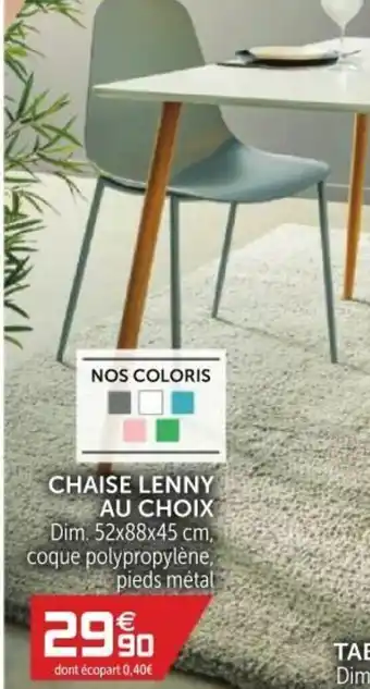 Gifi Chaise Lenny Au Choix offre