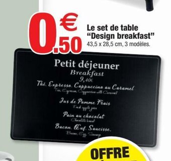 Bazarland Le Set de Table offre