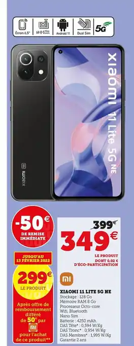 Hyper U Xiaomi 11 Lite 5G Ne offre