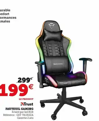 Hyper U Fauteuil Gaming offre