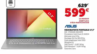 Hyper U Ordinateur Portable 17,3 offre
