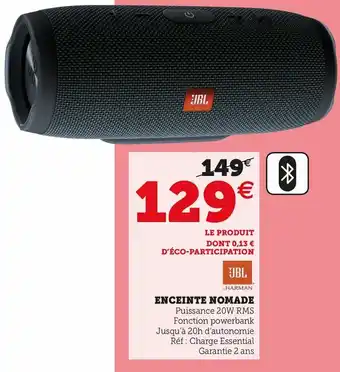 Hyper U Enceinte Nomade offre
