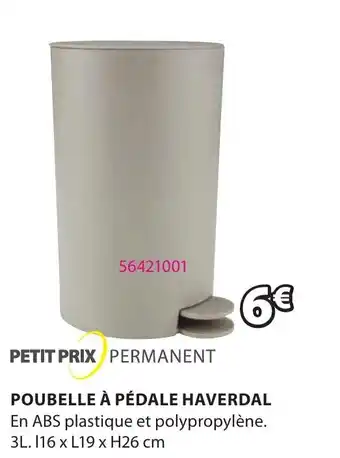 JYSK Poubelle à Pédale Haverdal offre