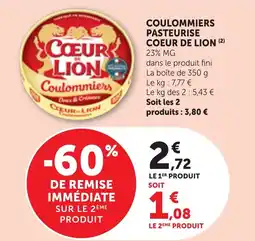 Bi1 Cœur de Lion Coulommiers offre