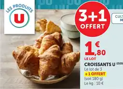 Maximarché CROISSANTS U offre